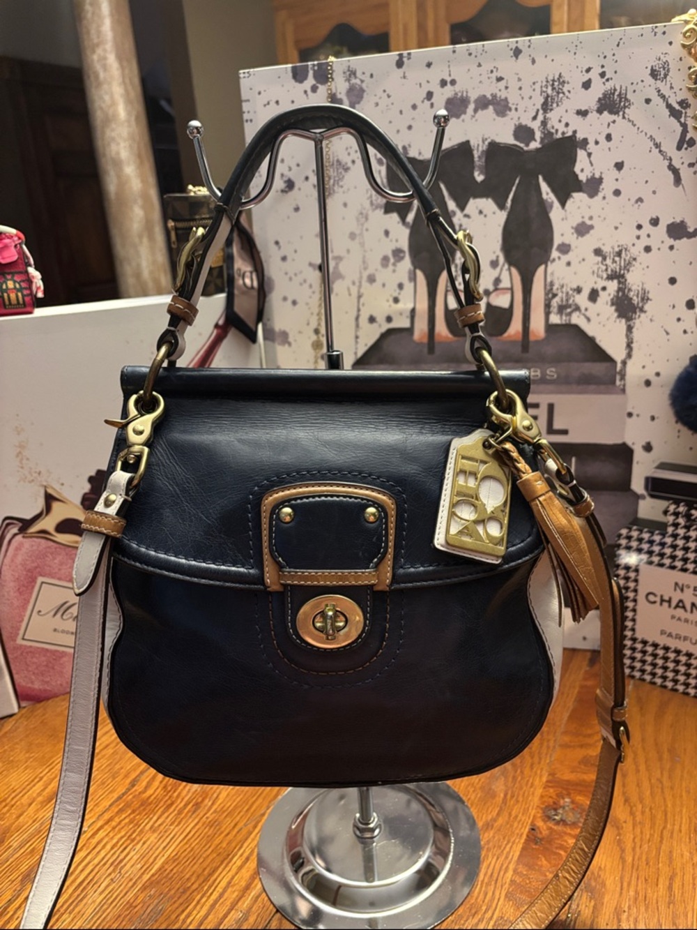 Coach Legacy Willis (reimagined for the 70th Anniversary collection). Navy blue